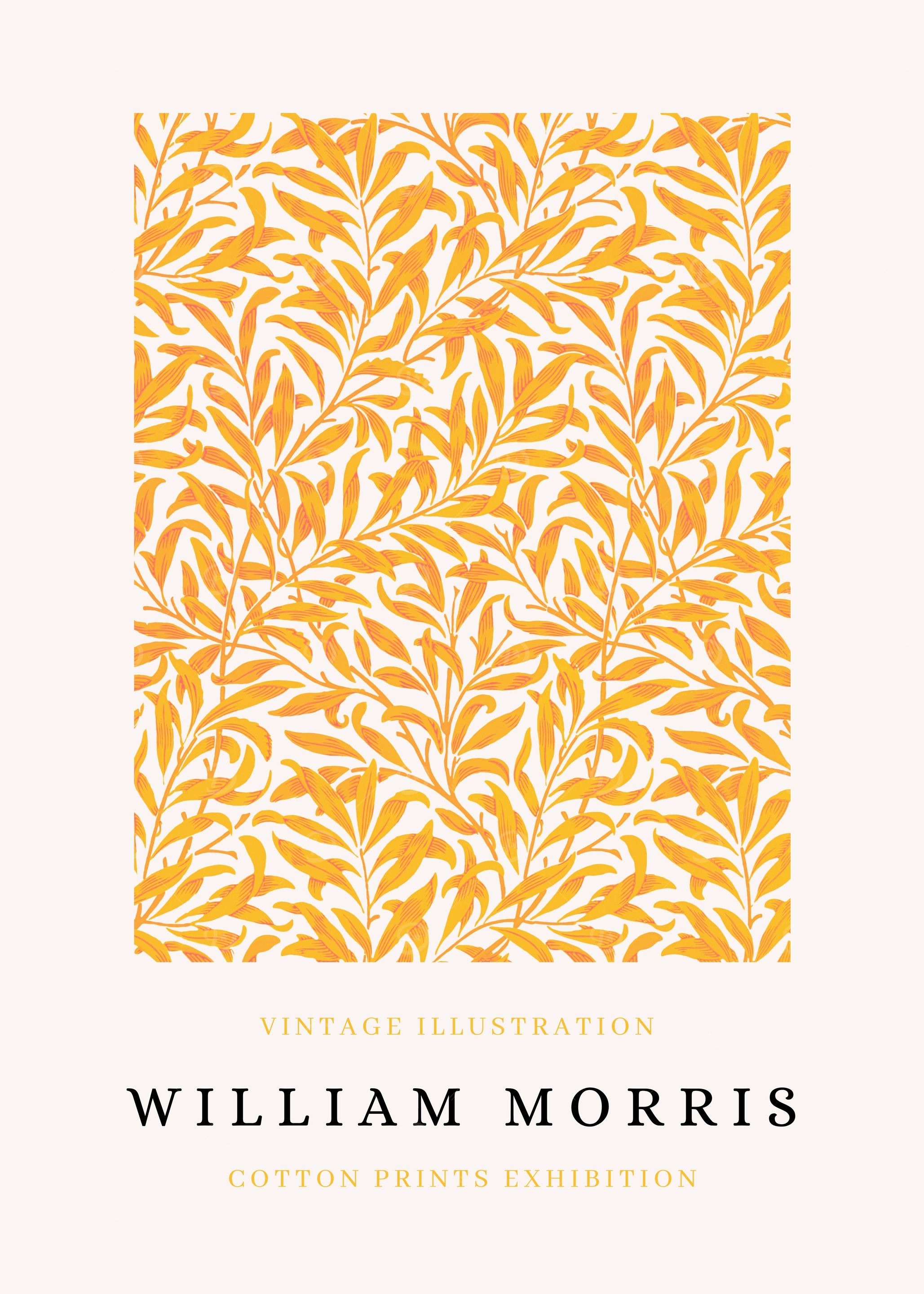 William Morris Floral Vintage Illustration