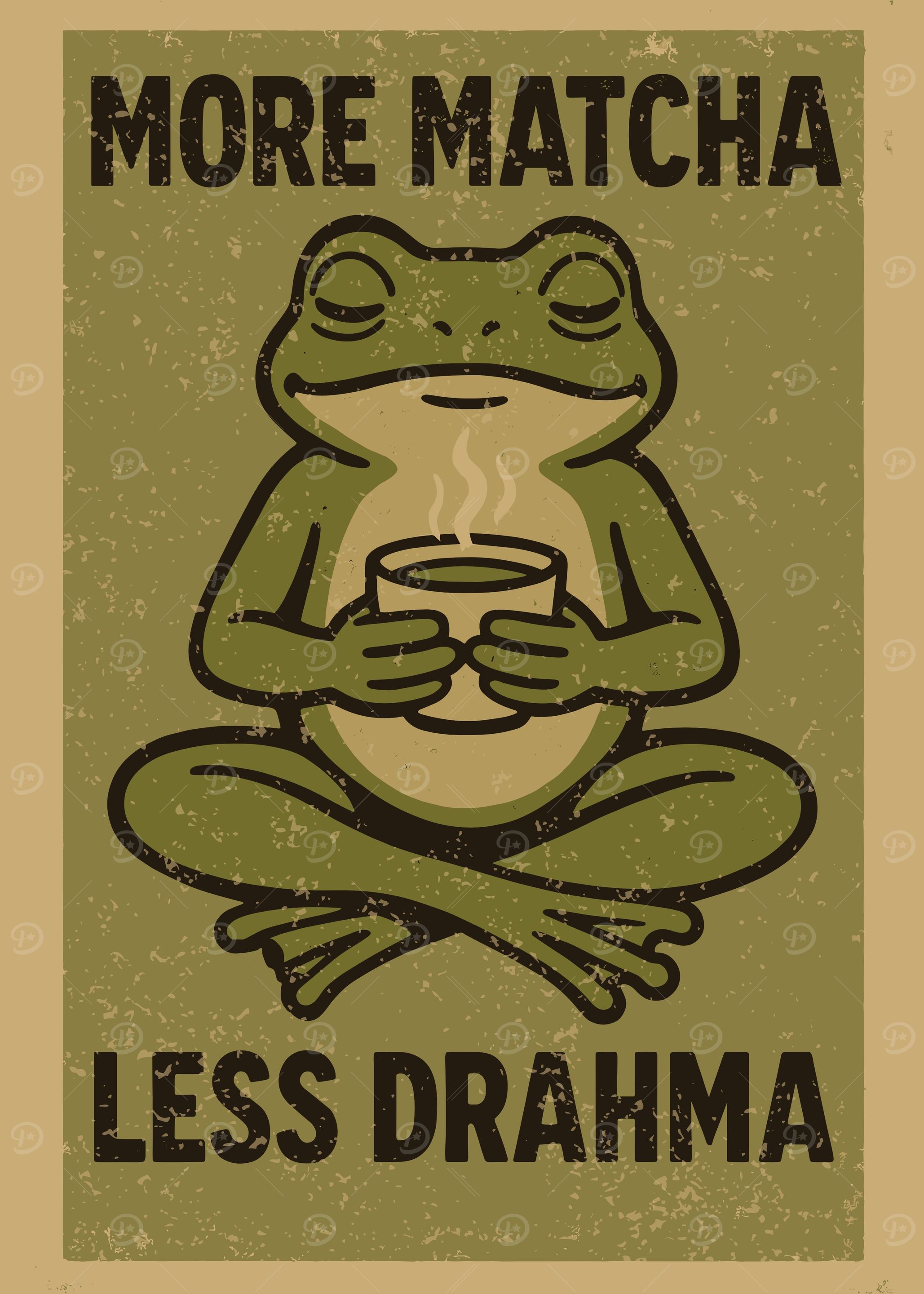 More Matcha Less Drama Frog