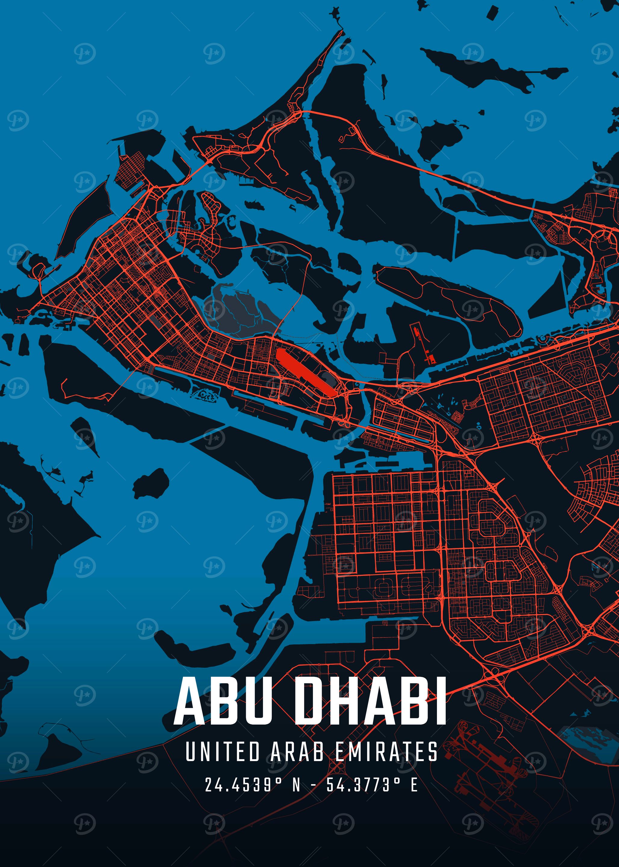 Abu Dhabi City Map