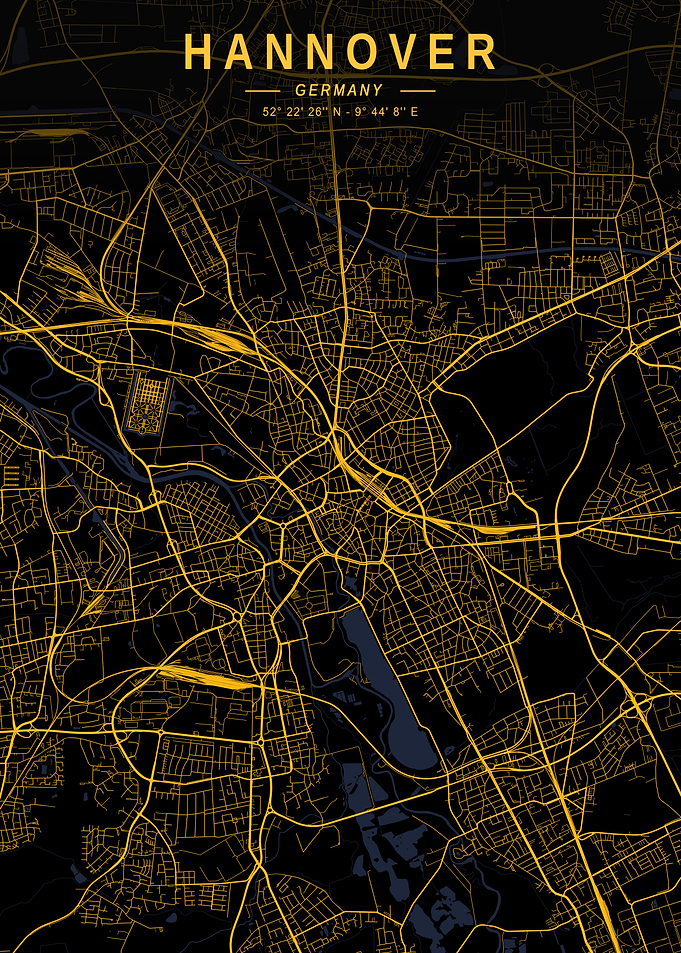 Hannover Golden City Map