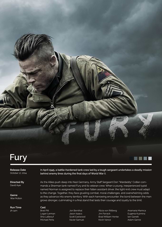 Fury Movie Poster