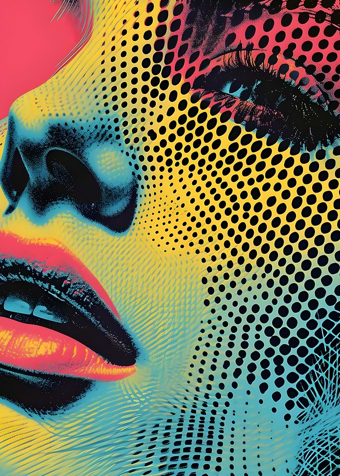 Pop Art Woman's Face