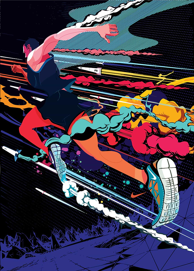 Dynamic Runner with Abstract Speed Effects