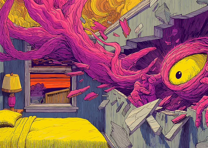 Surreal Room Invasion