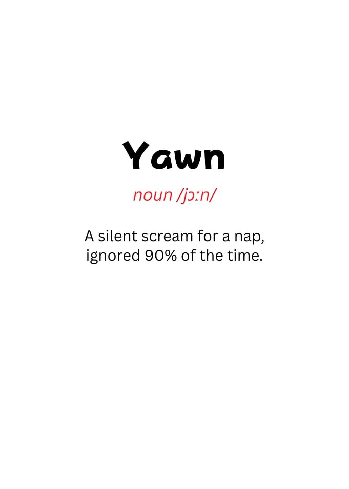 Yawn Definition Text Art