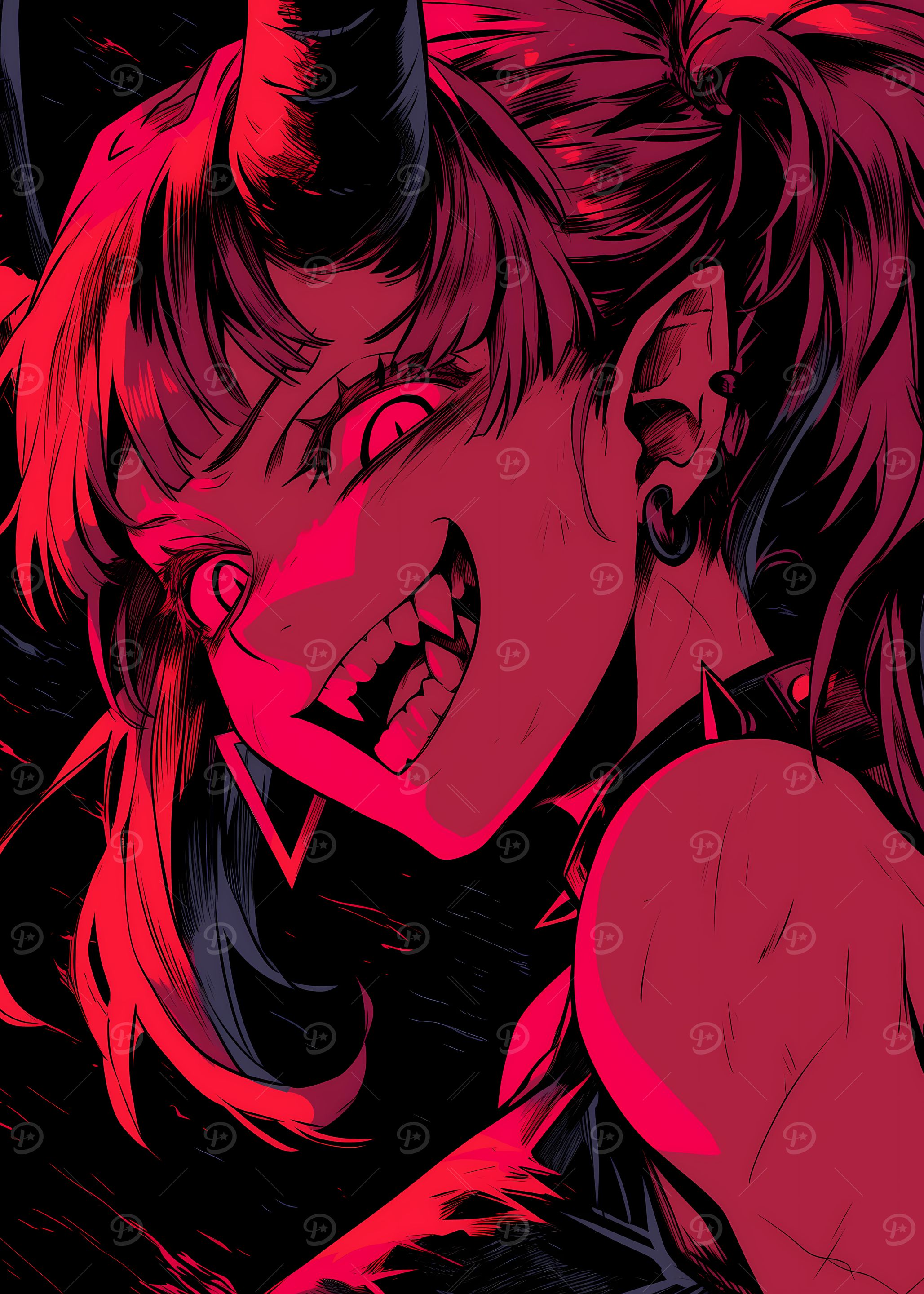 Red Devilish Grin