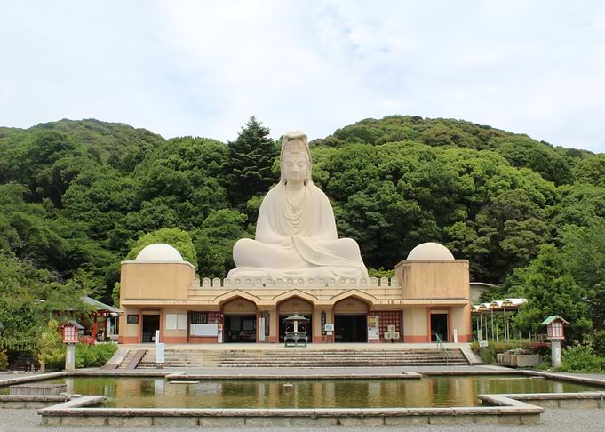 Byakue Kannon Statue in Japan