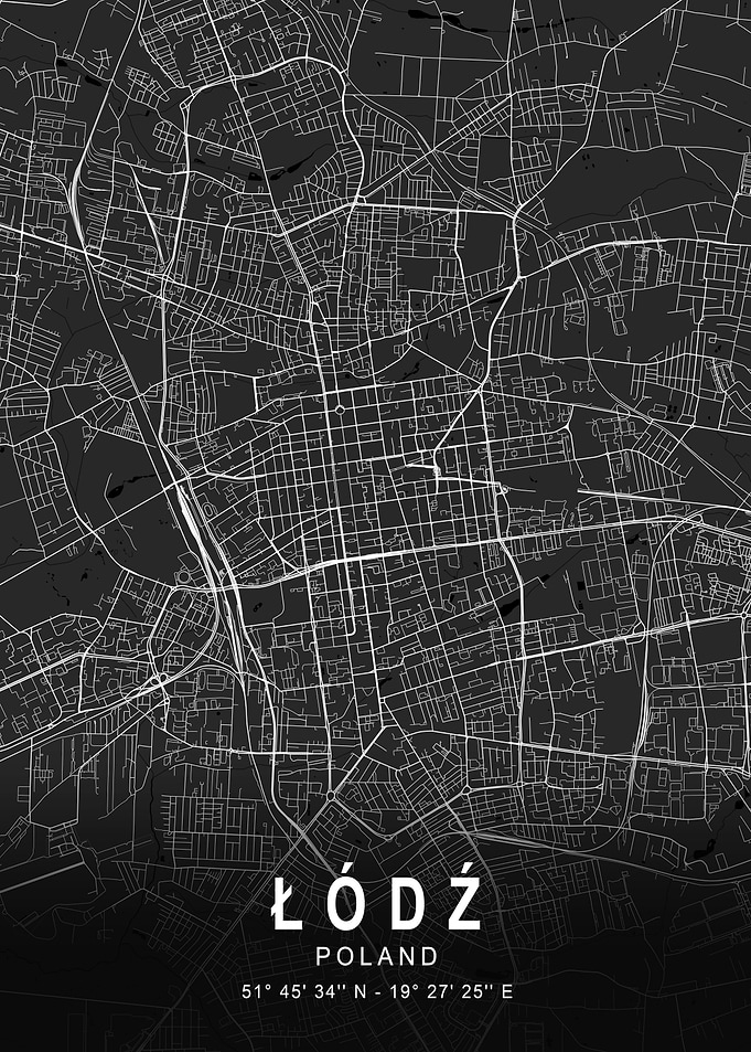 Łódź Dark Map