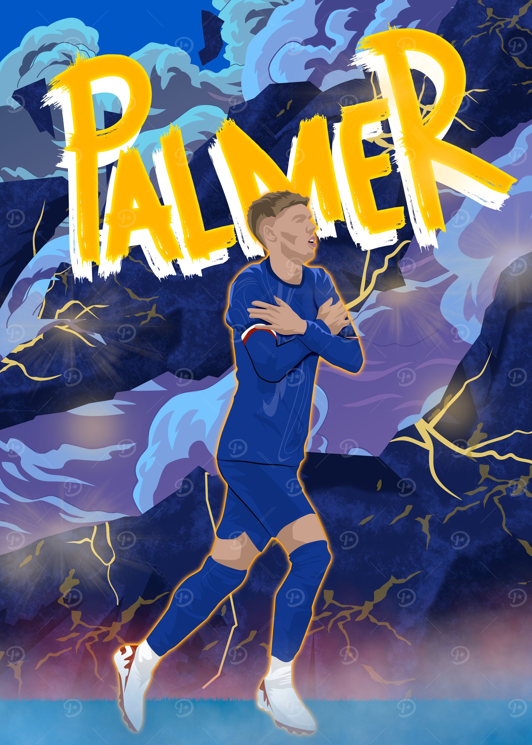 Cole Palmer Celebration Art