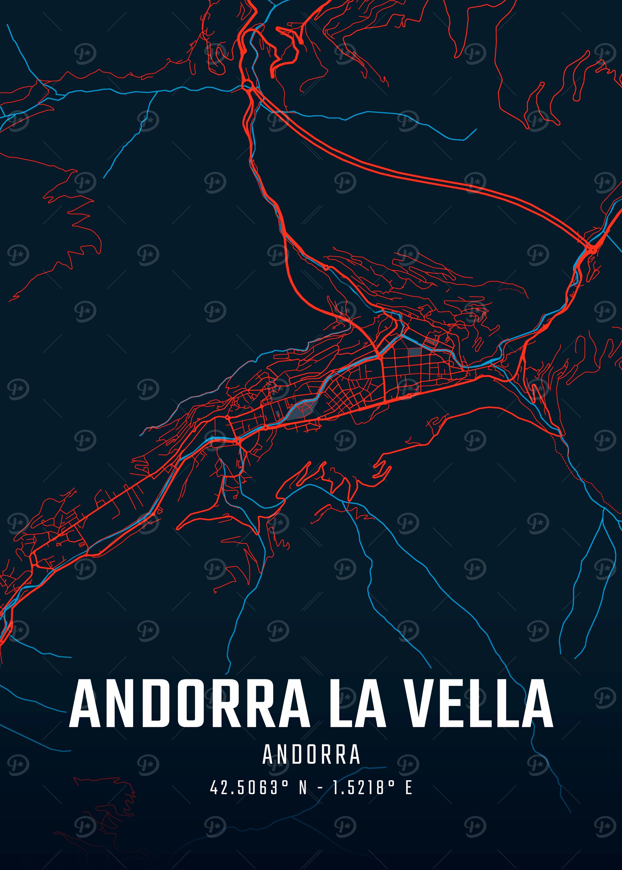 Andorra La Vella Map