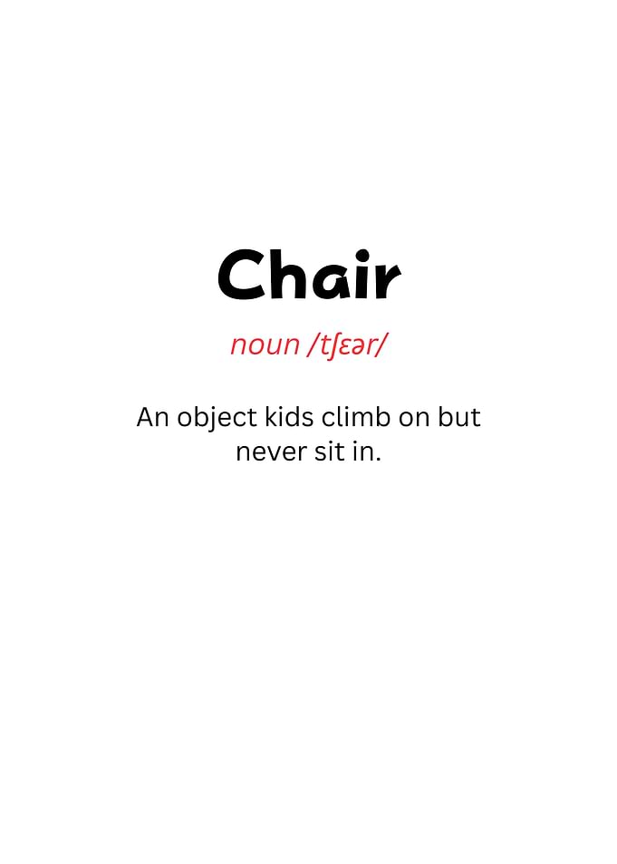 Funny Definition of Chair