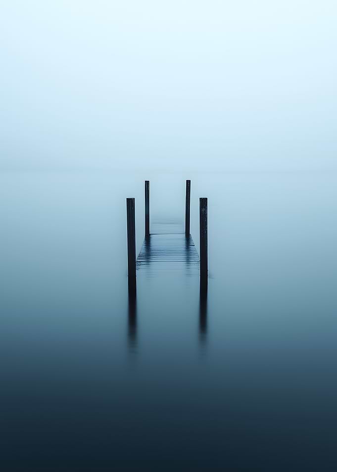 Into the Stillness – Minimal Dock Over Water