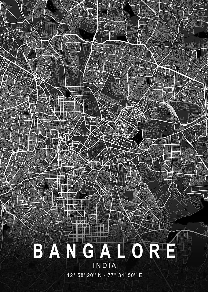 Bangalore Dark Map