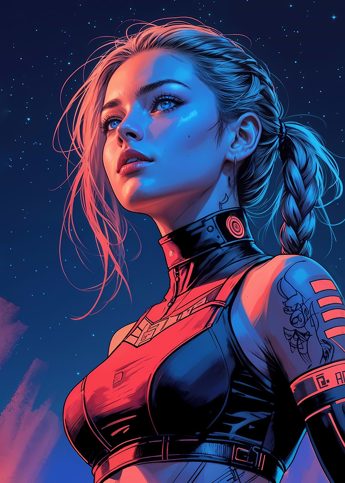 Sci-Fi Woman Portrait