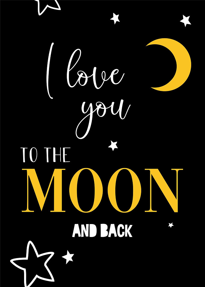 I love you to the moon