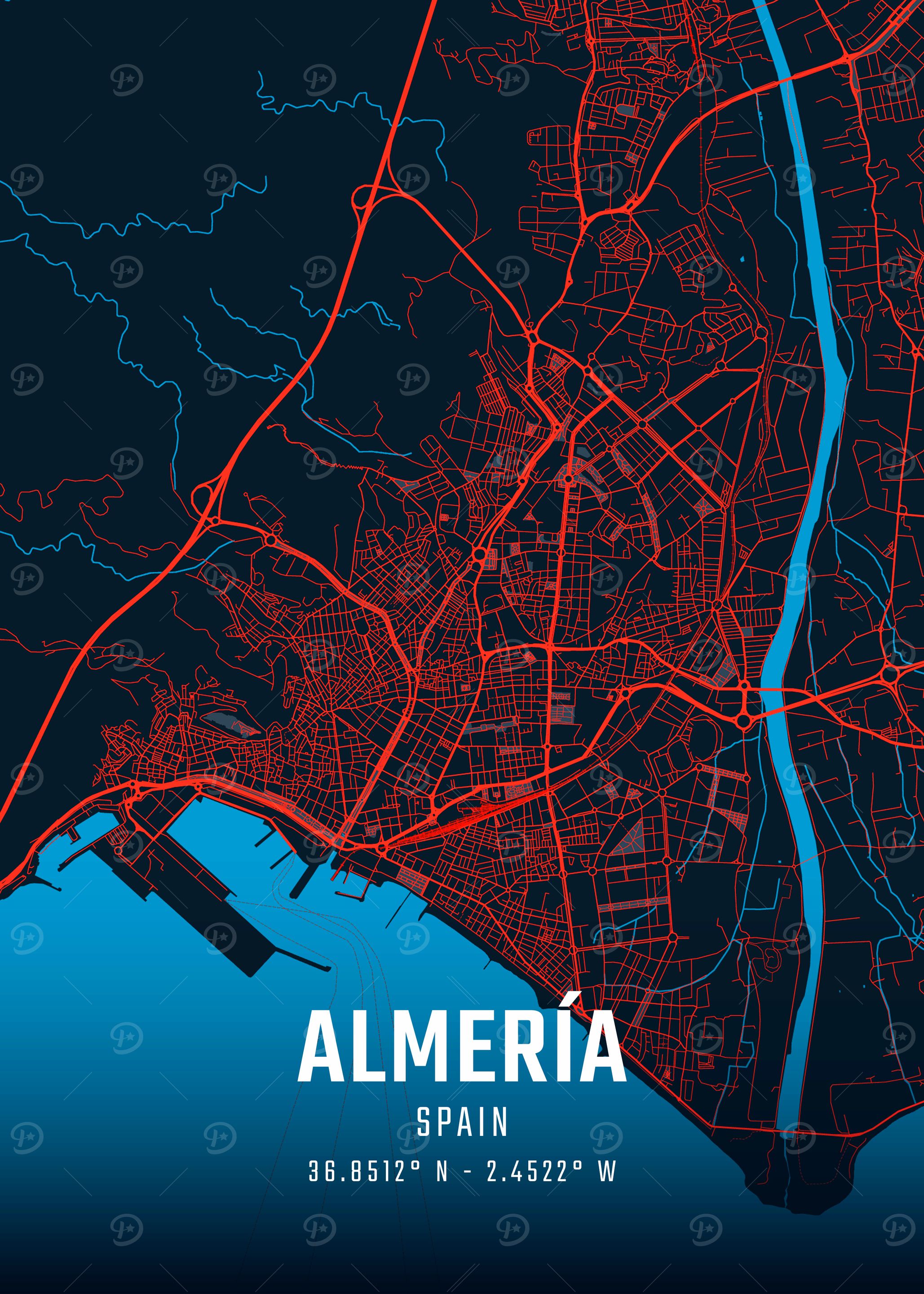 Almería City Map