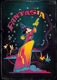 Vintage Psychedelic Fantasia Poster