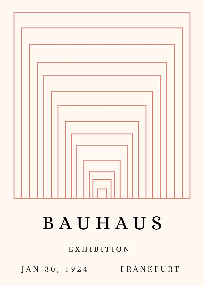 Bauhaus Exhibition Poster, 1924, Frankfurt