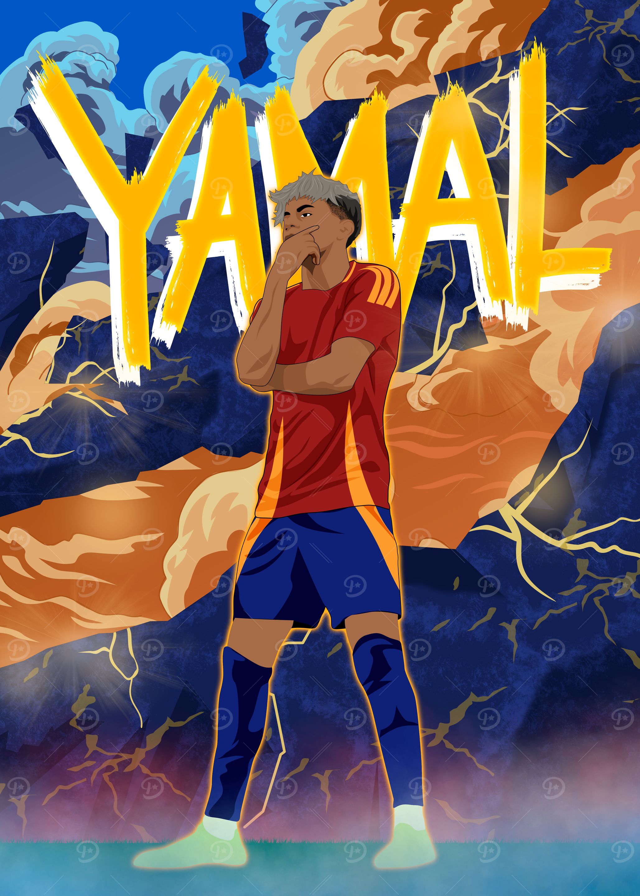 Lamine Yamal Illustration