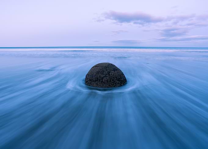 Moeraki Boulder at Dusk