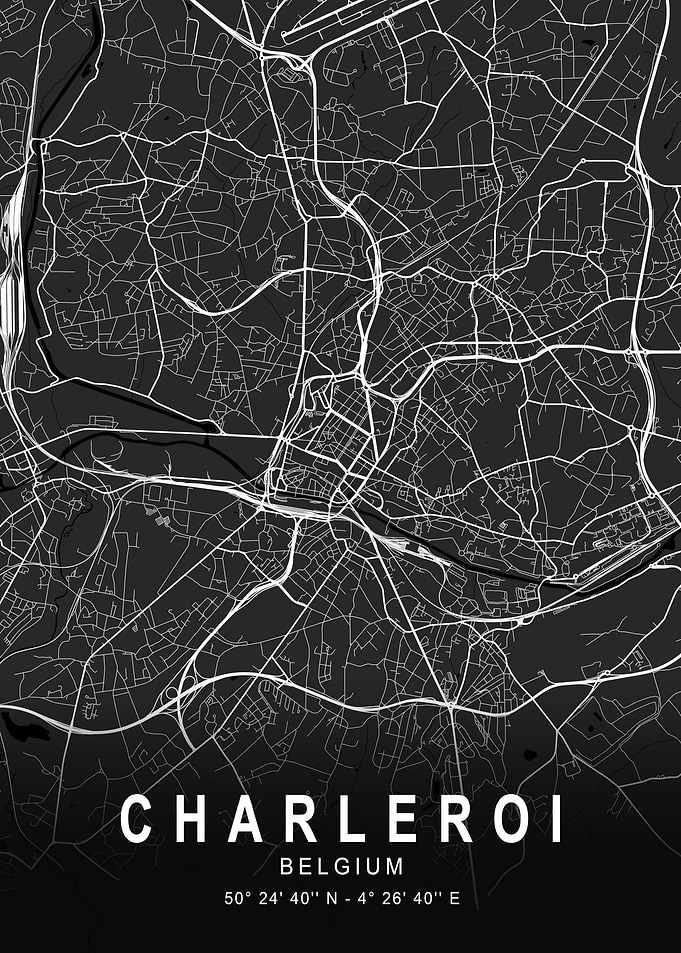 Charleroi Dark Map