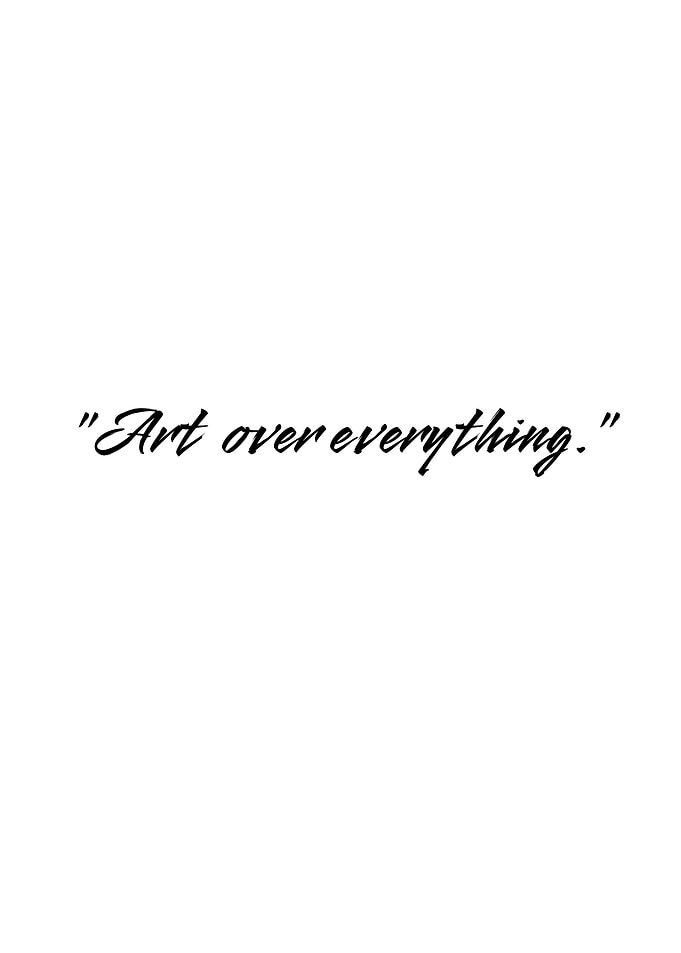 Art Over Everything Text