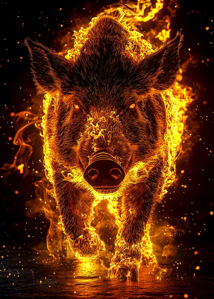 Fiery Boar
