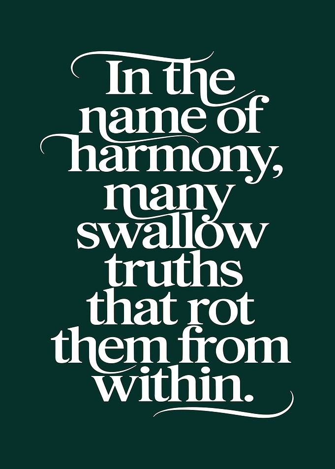 Harmony and Truths Text Art