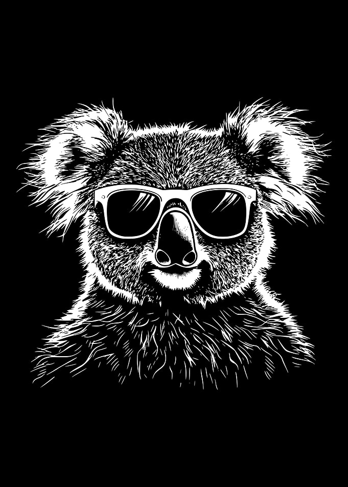Cool Koala with Sunglasses