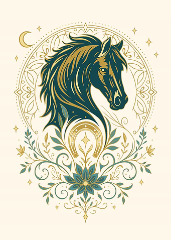 Spiritual Horse Art - Mystical Animal Wall Decor