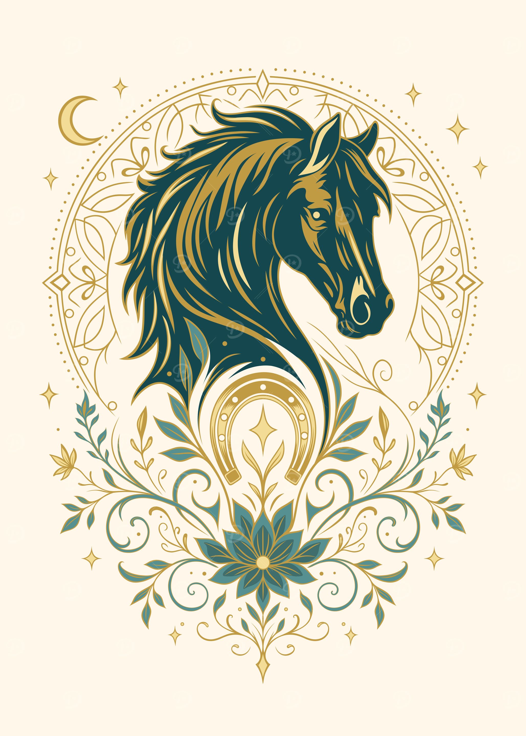 Spiritual Horse Art - Mystical Animal Wall Decor
