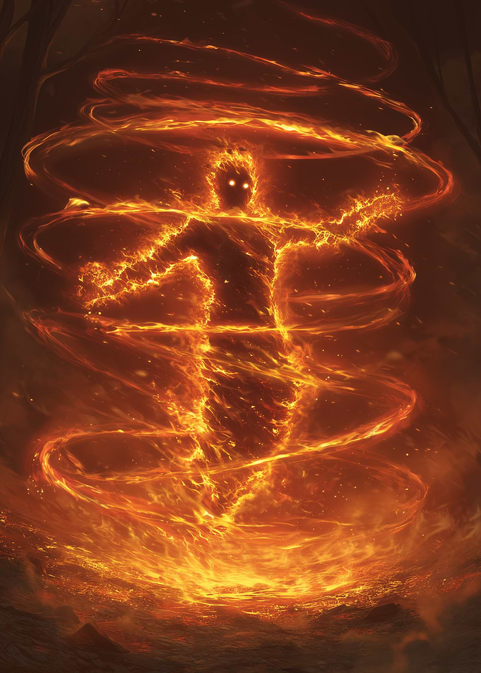 Fire elemental in Swirling Flames