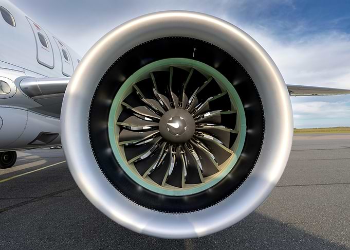 Jet Engine Close-Up