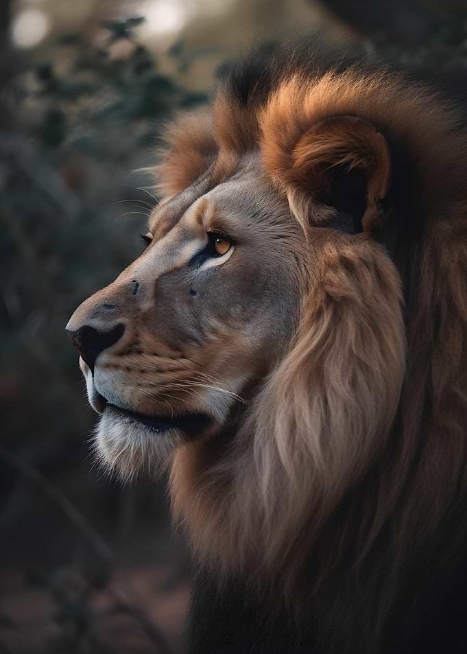 Majestic Lion Portrait