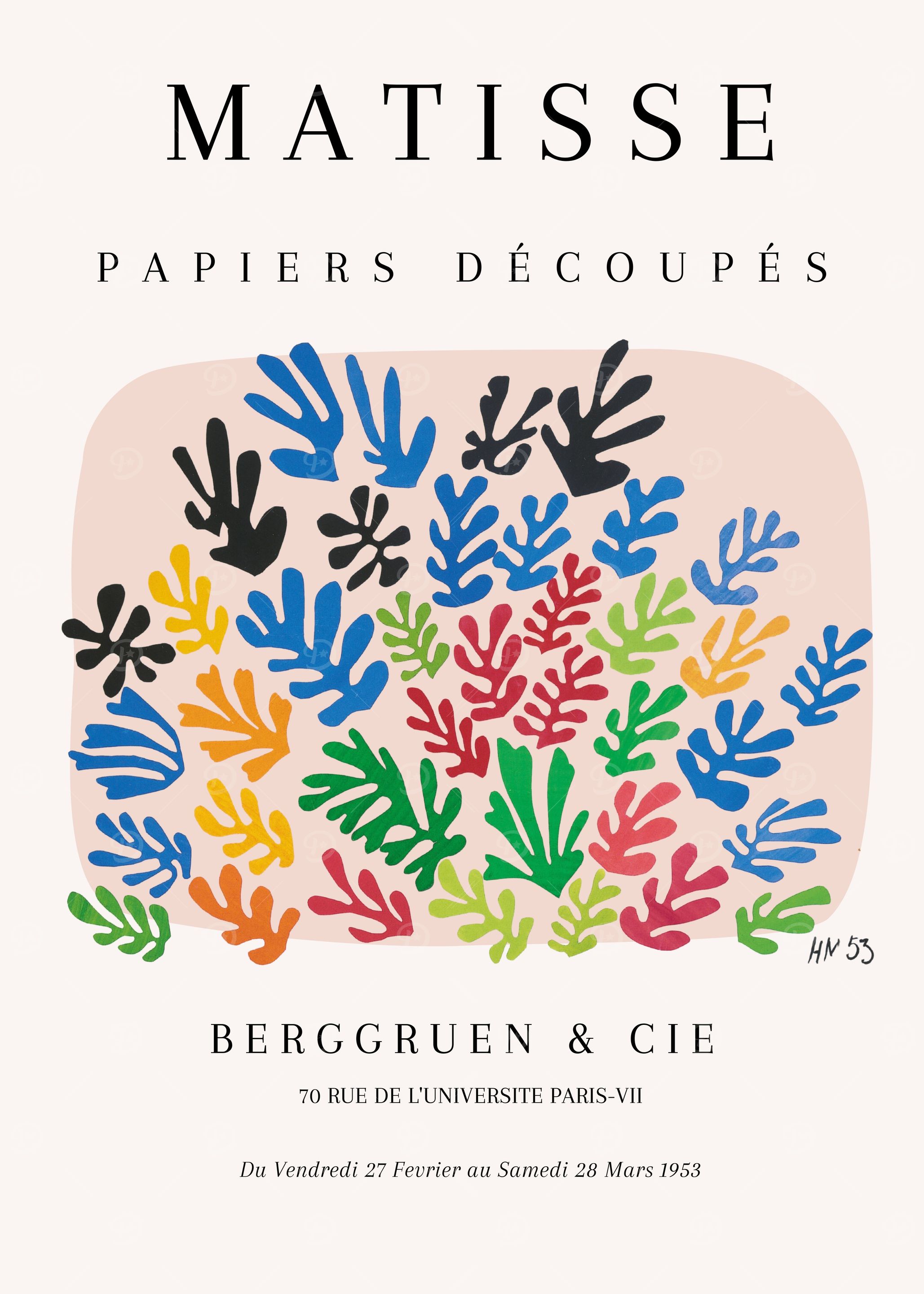 Matisse Papieres Decoupes Exhibition Poster