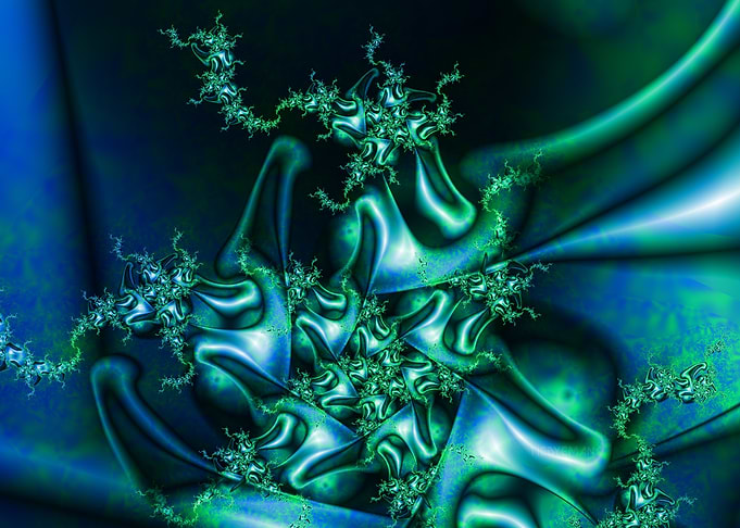 'Folded Dragon Spiral' Fractal Art