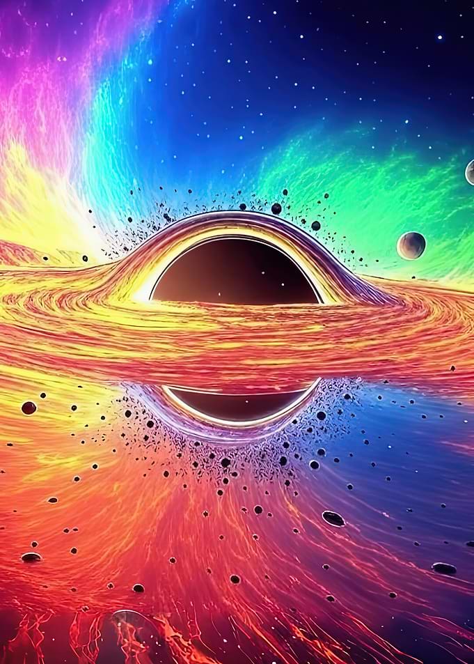 Colorful Black Hole in Space