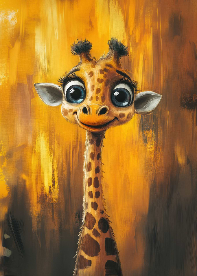 Cute Giraffe Portrait