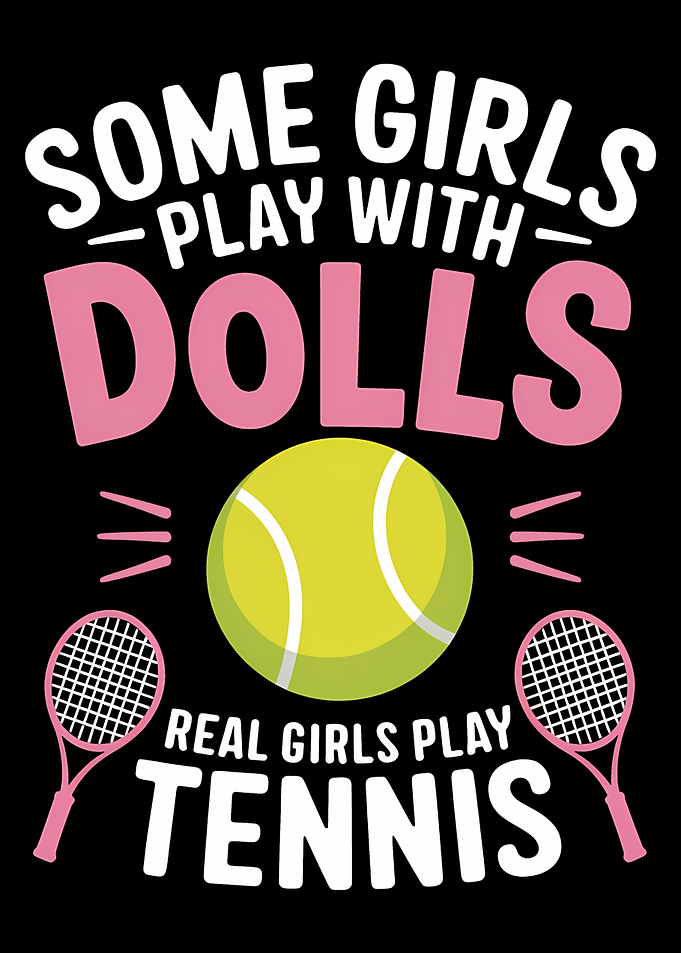 Real Girls Play Tennis Graphic