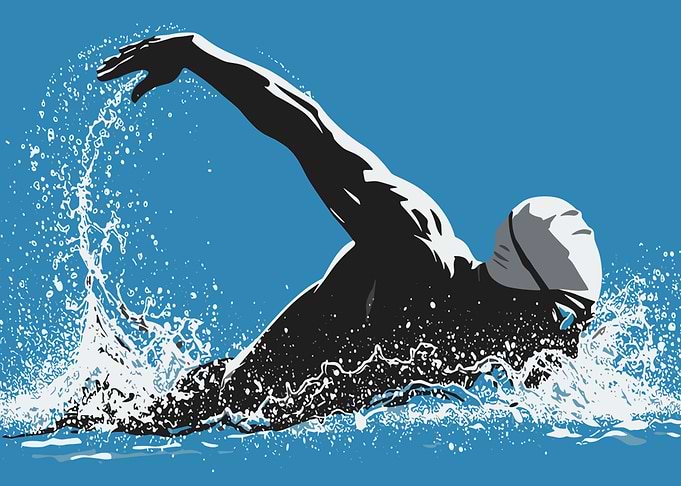 Swimmer in Action