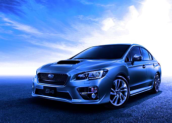 Blue Subaru S4 Car