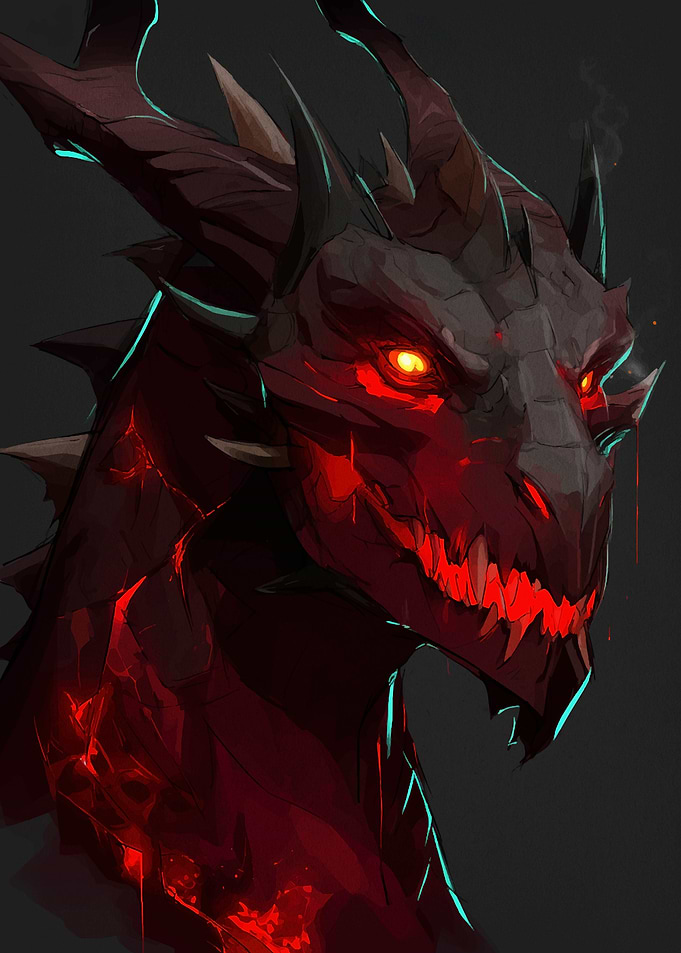 Red Dragon Portrait