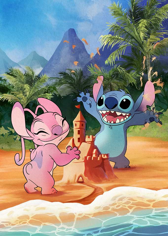 Stitch Angel Sandcastle