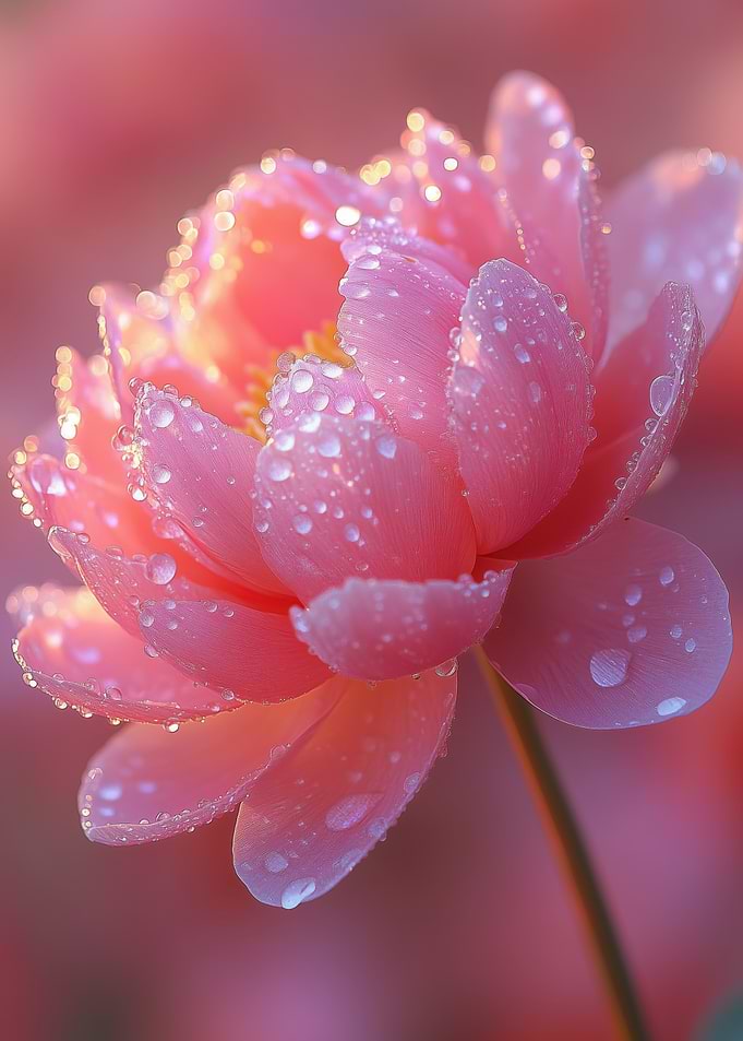 Dew-Kissed Pink Flower