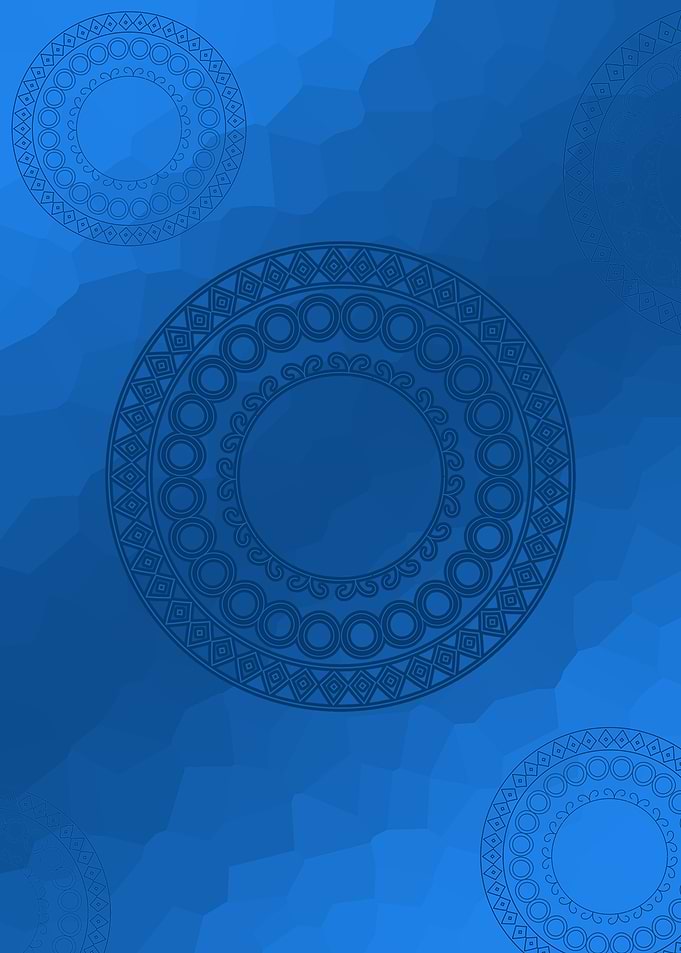 Blue Mandala Pattern