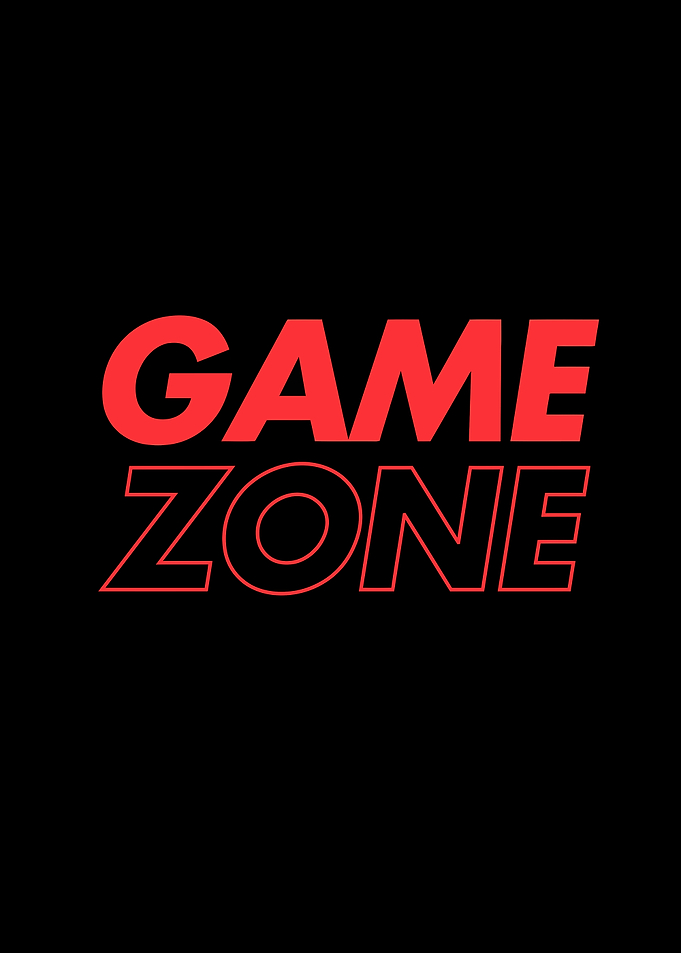 Game Zone Red Text on Black
