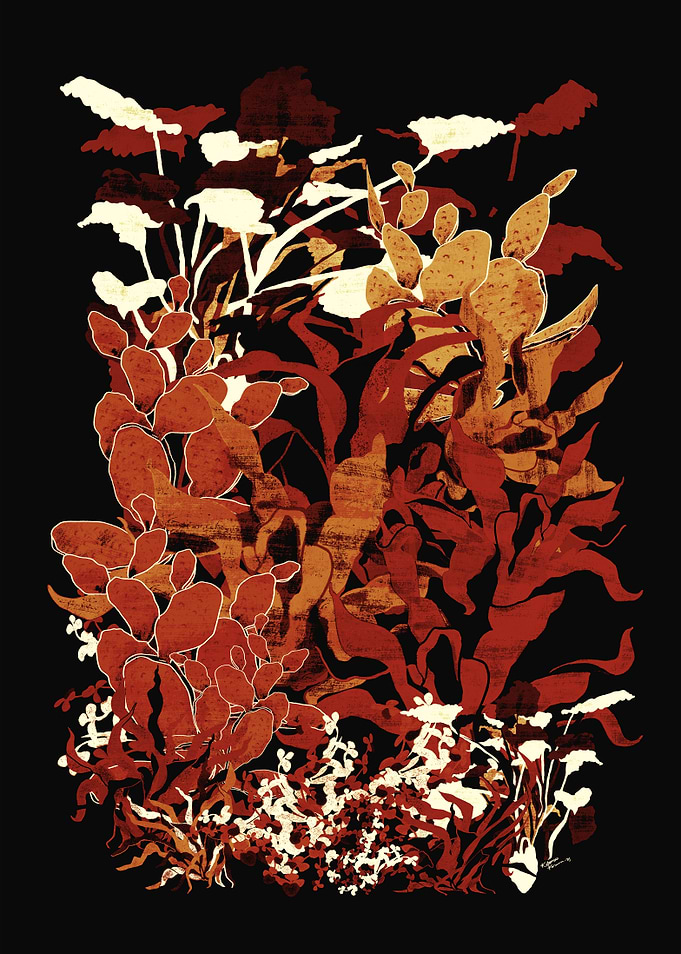 TANGLE (DARK RED)
