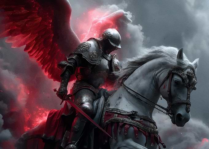 Winged Knight Horseback