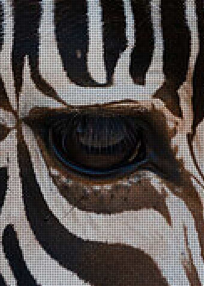 Pixel Art Zebra