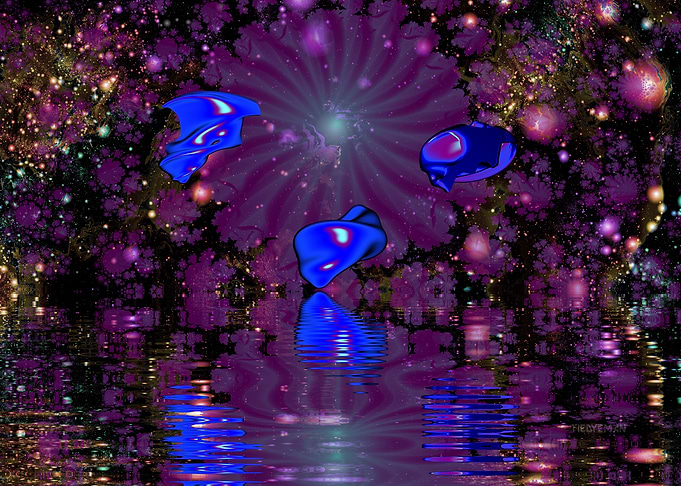 'Triglots' Fractal Alien Space Art